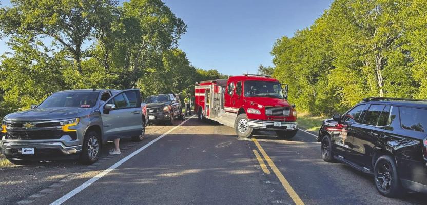 Terrell Volunteer Fire Department and CareFlite responded to a rollover crash on FM 148 north of FM 987 in Terrell on Sunday, Aug. 16. Photo courtesy of Terrell VFD