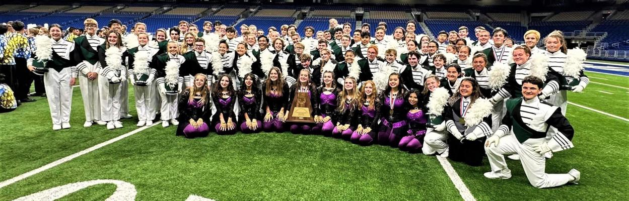 The Canton Band competed at the Class 4A UIL State Marching Contest at the Alamodome in San Antonio Nov. 9, finishing third overall while competing against 22 other programs from across the state. Photo by Amanda Durgin