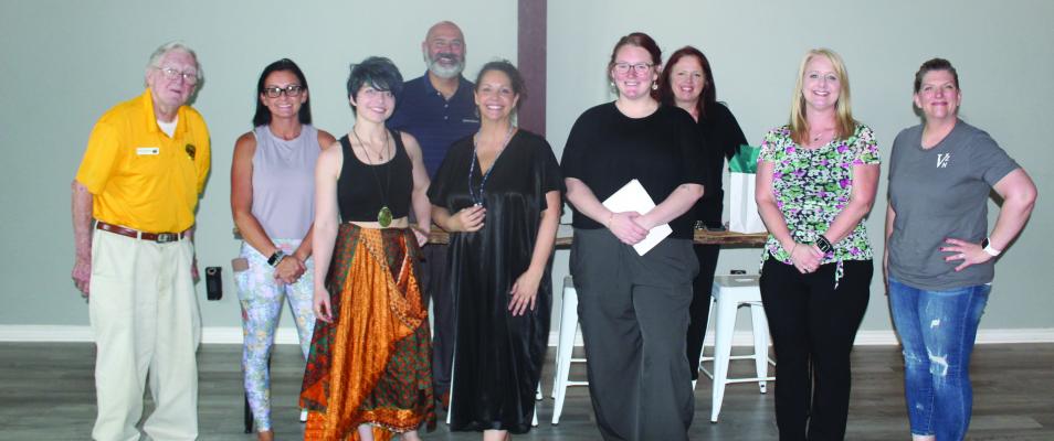 The Canton Texas Chamber of Commerce held its first ‘MidDay Meet-up’ June 1 at Yama Yoga, located at 29957 State Highway 64 in Canton. Summer Smith, center, is the Owner/ Instructor at Yama Yoga. Photo by David Barber