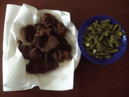 A meal of chicken fried venison steak and a green vegetable is fit for a king. Photo by Luke Clayton