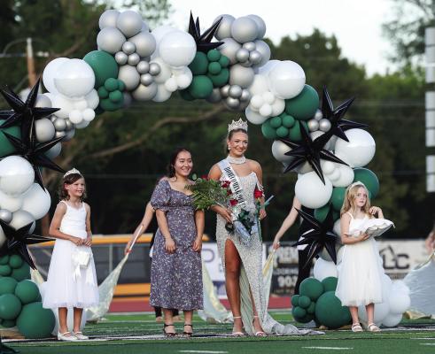 Kate McClendon smiles after being crowned the 2026 Canton High School Homecoming Queen during halftime festivities on Friday night, Sept. 25, 2026. The coronation at Norris Birdwell Stadium capped off a week of school celebrations, which kicked off with a community parade through downtown Canton on Monday evening prior to the Eagles' varsity football matchup against Wills Point. See page 2 for more photos. Photo by Don Johnson
