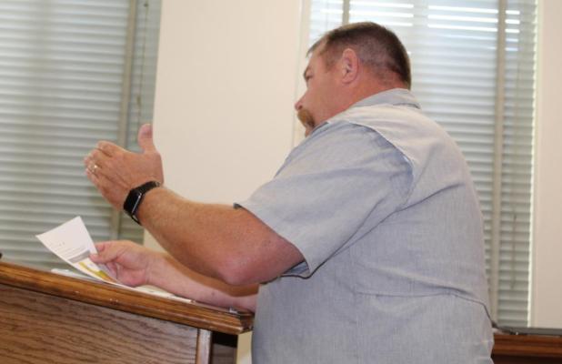Van Zandt County Fire Marshal Sean Davis recommended that the VZC Commissioners Court implement a 90-day burn ban during their June 22 regular meeting. The commissioners’ court unanimously approved Davis’ recommendation. Photo by David Barber