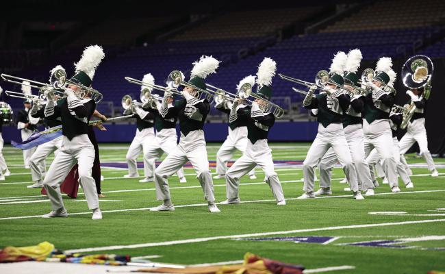 The Canton Eagle Marching Band competed Nov. 5 in the Class 4A State Marching Contest in San Antonio. Despite not placing at the event, it was a successful marching season for the band. Their next performance will be at halftime of the Class 4A, Division 2, bi-district football game Nov. 14 when the 9-1 Canton Eagles take on the 7-3 Caddo Mills Foxes in Royse City. Kickoff time is at 7 p.m. Photo by Don Johnson