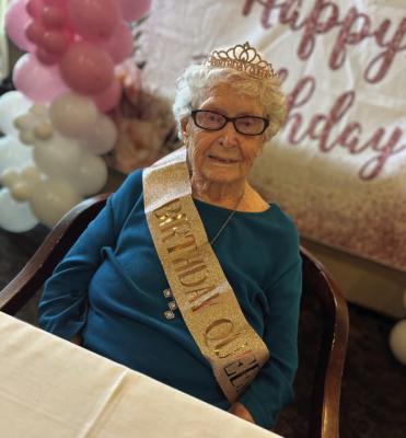 Margaret Moses, a resident at Country Place Senior Living in Canton, recently celebrated her 105th birthday. Photo by Susan Harris