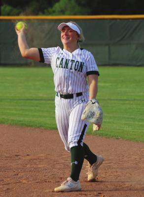 Maddie Wilson and the Canton Eaglettes had plenty of reasons to smile last week, outscoring Sunnyvale by a combined score of 28-0 in bi-district round action. Photo by Lianna Ried