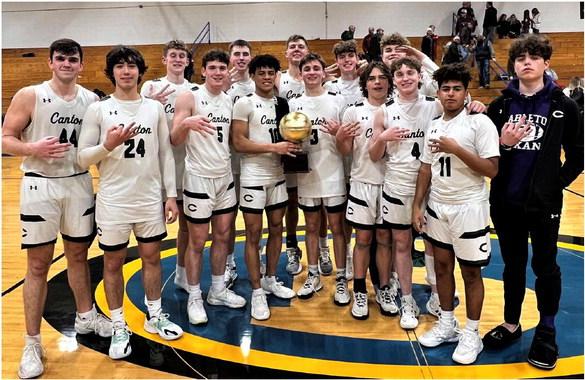 The Canton High School Boys Basketball team further solidified their area dominance this past week, winning their fourth straight district championship following a blowout victory over Athens, 45-24, on Friday night. The win also marked the first time Canton has reached the 30-win mark in five seasons under Head Coach Justin Burk. Courtesy photo