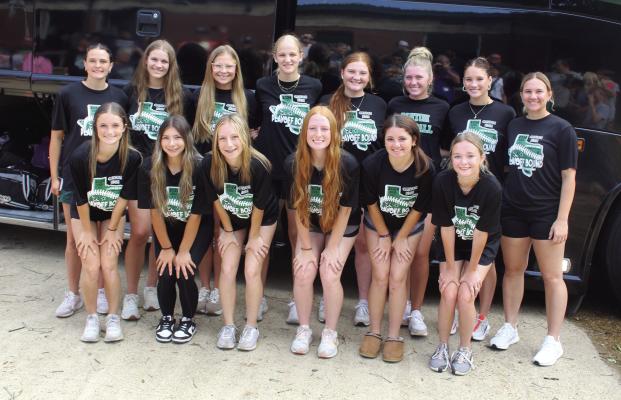 The Canton Eaglette softball team prepare to board their bus for Austin May 29 as they will take on Liberty tonight (Thursday) at 7 p.m. in the Class 4A state semifinals. A victory over Liberty will send the Eaglettes to the state championship game Saturday at 10 a.m. in Austin. For more photos, see Page 11A. Photo by David Barber