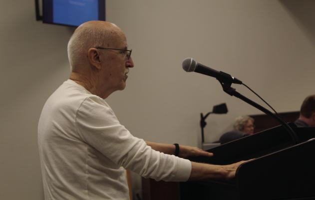 Canton resident Jimmy Banks discussed a proposed amended nuisance ordinance during the regular monthly meeting of the Canton City Council June 20. The amended ordinance received approval from the council members. Photo by David Barber