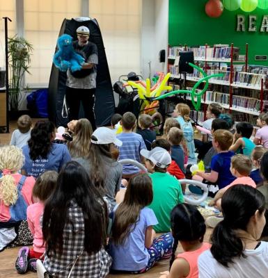 MAGICAL BALLOON MAN MAKES MAGIC AT VZC LIBRARY