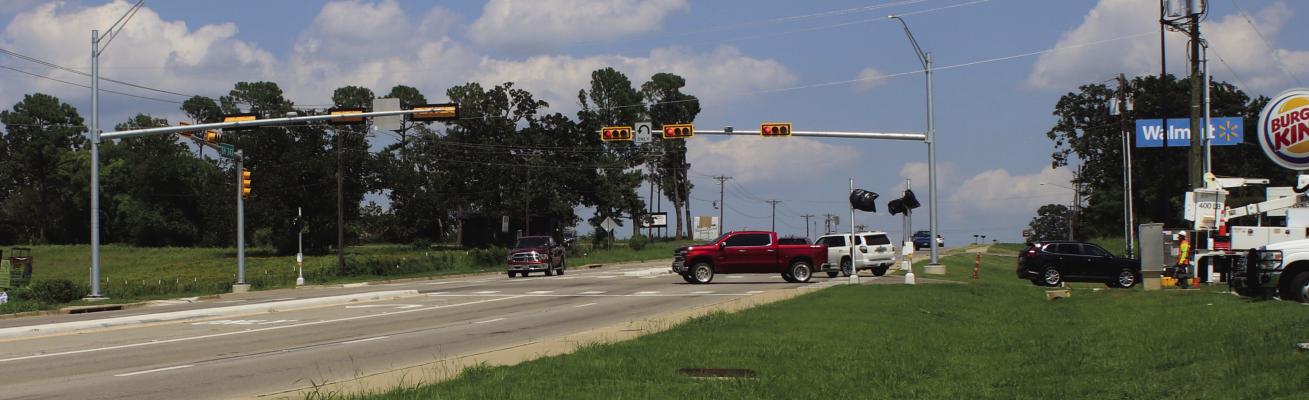 The Texas Department of Transportation (TxDOT) announced that the new traffic light on State Highway 243 in front of the Walmart Supercenter in Canton became operational July 18. The traffic lights installed at the intersection of State Highway 64 and Interstate 20 have not yet been turned on, according to TxDOT. Photo by Susan Harris