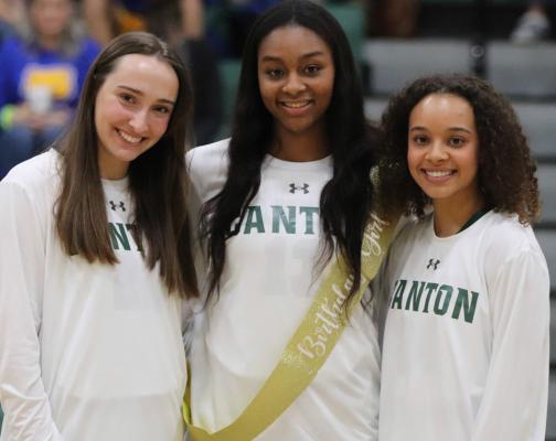 The Canton girls’ basketball program celebrated ‘Senior Night’ prior to their Feb. 4 loss against Brownsboro, honoring Kathryn Yoakum, Airianna Pickens, and Amari Welch for their contributions to the program over the past few seasons. Photo by Lianna Reid
