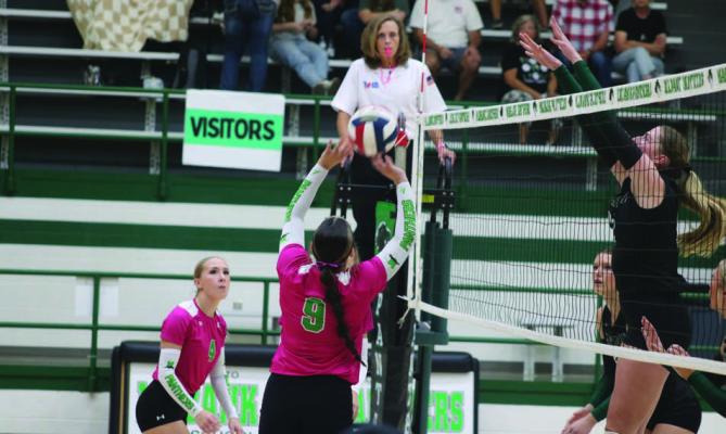 The Canton Eaglettes competed at Mabank in a recent district volleyball matchup. Canton appears to be on its way to a runner-up finish in district play as they are drawing closer to the end of its regular season prior to the start of post-season action. Photos by Russell Slaton