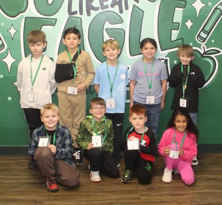 Members of the Canton Elementary School Student Council for the month of January were recently announced. Student council members included front row, left to right, Connor Wilson, Tanner Pierce, Gage Phillips, and Suraa Smith; and back row, Micah Mullican, Luke Cravens, Holden Johnson, Autumn Ferguson, and Axel Price. Photo by David Barber