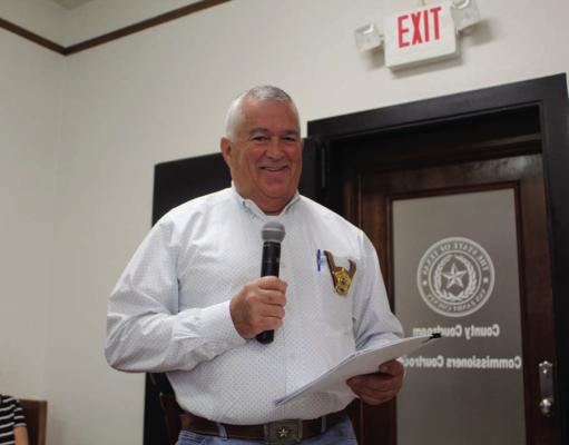 Van Zandt County Sheriff Joe Carter updated the VZC Commissioners Court during its July 12 meeting on the current staffing issues at the VZC Jail. No action was taken by the commissioners’ court following Carter’s presentation. Photo by David Barber