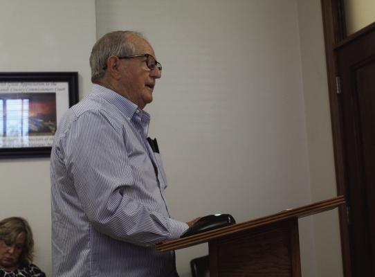 Van Zandt County Pct. 2 resident Ronnie Jones spoke on a number of agenda topics Aug. 13 during the regular meeting of the VZC Commissioners Court. No action was taken by the commissioners’ court following Jones’ remarks. Photos by David Barber