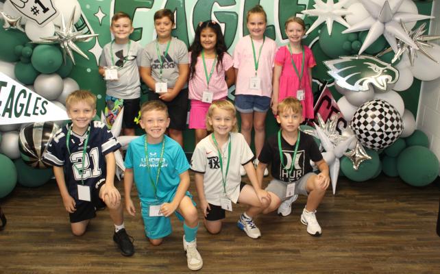 Members of the Canton Elementary School Student Council for the month of August were front row, left to right, Colton Geren, James Deibert, Pike Parker, and Lochlan Garner; and back row, Keaton Nichols, Henry Lynch, Kayleigh Hammack, Hallie Tarno, and Claire Cockreham. Photo by David Barber