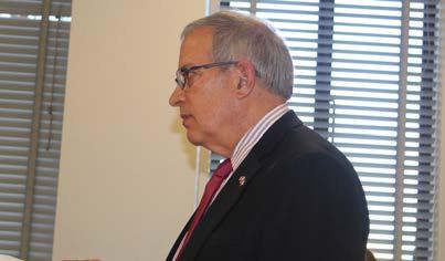 Current Van Zandt County Courthouse Facilities Director and VZC Judge-Elect Andy Reese spoke to the VZC Commissioners Court during its regular meeting Nov. 9. Photo by David Barber