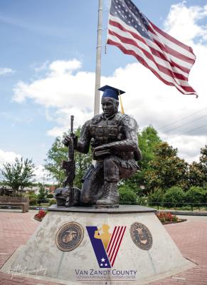 The Van Zandt Veterans Memorial is looking for a 2024 graduate from Van Zandt County to provide a scholarship. They are accepting applications through April 1, 2024. The applicate must be currently residing in VZC with a parent or grandparent who is a Veteran. The application is available online at www.vzcm.org/ scholarship-program. Photo by Faith Caughron
