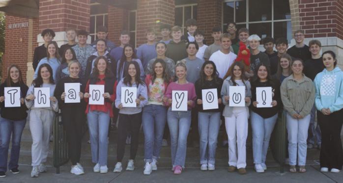 Over 600 pairs of socks were donated to residents in Van Zandt County’s assisted living and nursing home facilities through the efforts of the Canton High School Student Leadership Council during its ‘Socktober’ service project. Courtesy photo