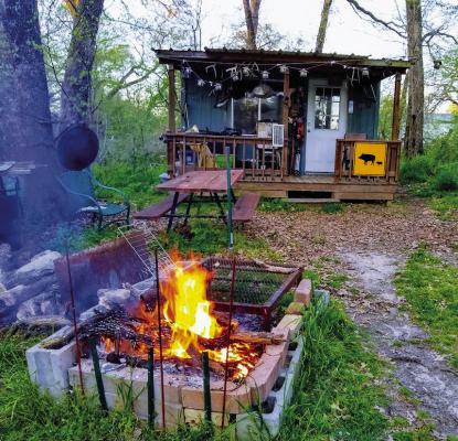 May is a great time to get outdoors and there are lots of opportunities about. Luke tries to spend as much time as possible at his little ‘camp,’ regardless of the season. Photo by Luke Clayton