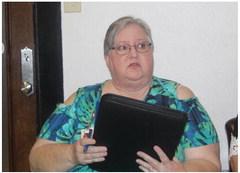 Van Zandt County Elections Clerk Shannon Maddox discussed rental fees of voting equipment Sept. 13 during the regular meeting of the VZC Commissioners Court. Photo by David Barber