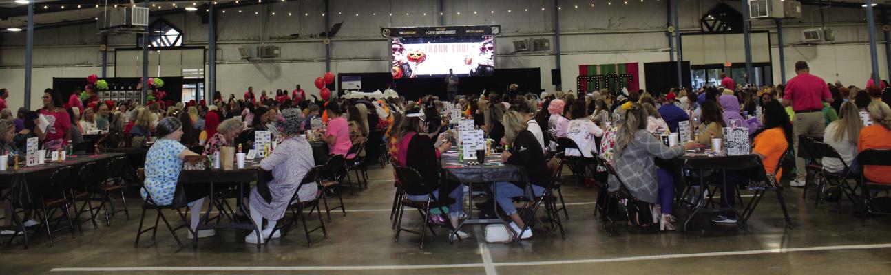 A large crowd was on hand Oct. 9 for Purse Bingo held at the Canton Civic Center. Photo by Susan Harris