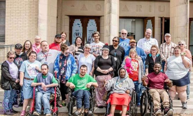 Sharon’s Place took a group of adults with special needs from Van Zandt County to the Dallas Aquarium at Fair Park last month. Courtesy photo