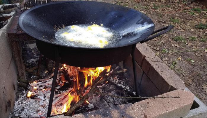 For a fish eater, nothing tastes better than fresh fillets fresh out of the water and fried over a cook fire. Photo by Luke Clayton