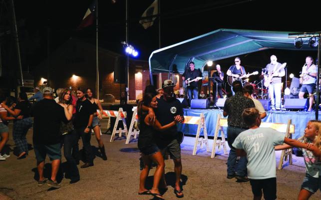 A good crowd was on hand Aug. 31 outdoors in front of Canton City Hall during First Monday Weekend for a Summer Street Dance. The event was hosted by Canton Main Street and the Canton Visitor’s Bureau. Two bands were featured during the evening including ‘Front Row Sinners’ and ‘Finding Shade Band.’ Courtesy photo