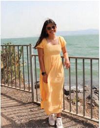 Jillian Barber of Canton stands in front of the Sea of Galilee during a recent tour of Israel. Barber was one of 23 students along with two teachers from LeTourneau University in Longview that toured Israel May 12-24. Courtesy photo