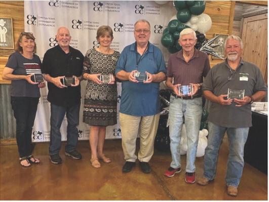 Founding Members of the reorganized 2010 Canton Texas Chamber of Commerce were recognized on the new chamber’s 15-year anniversary. The Founding Members were recognized Aug. 5 during the Canton Texas Chamber of Commerce Quarterly Luncheon at The Silver Spur Resort. Courtesy photo
