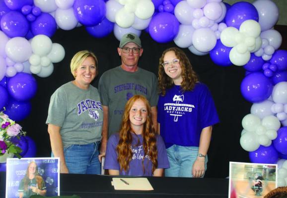 Pride signs softball scholarship with SFA
