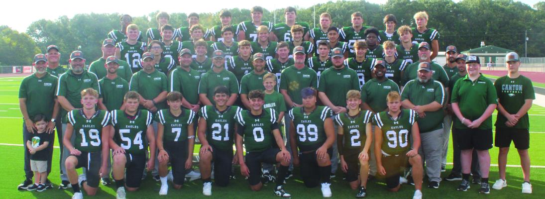 The Canton Eagles will host the Nevada Community Braves in a 7:30 p.m. kickoff Friday at Norris Birdwell Stadium to open their 2024 regular season schedule. The Eagles will be competing in a new district this season, District 6-4A, Division 2. Their first district game will be Friday, Oct. 11 at Kemp. Homecoming will be Friday, Sept. 27 against Rusk. Photo by David Barber