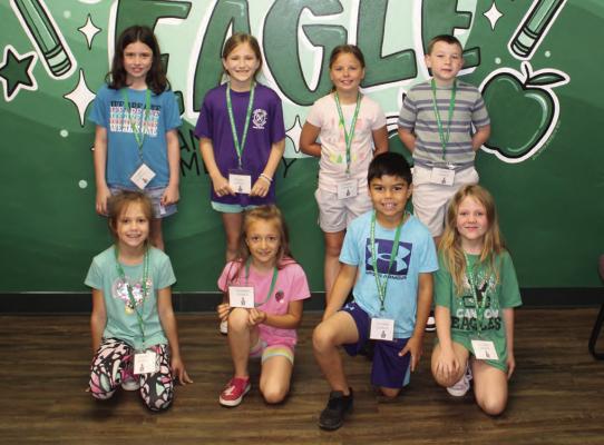 Members of the Canton Elementary School Student Council for the month of May were front row, left to right, Emylee Wilson, Perri Henderson, Liam Garcia, and Hadley Wade; and back row, Journii Cramsey, Kate Brantley, Charleigh Wright, and Carter Chambless. Photo by David Barber