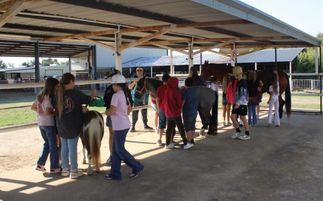 Fourth grade students from all seven Van Zandt County school districts were on hand recently for the annual ‘Ag in the Classroom’ seminar that took place on the Van Zandt County Fairgrounds in Canton. The event is now in its sixth year of existence educating students about the vital role agriculture plays in their communities. Photo by Susan Harris