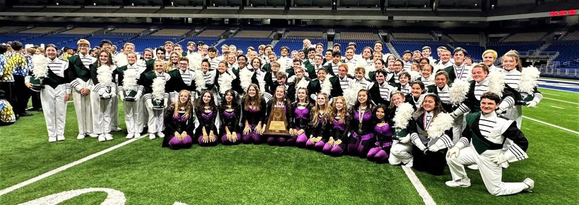 The Canton Band competed at the Class 4A UIL State Marching Contest at the Alamodome in San Antonio Nov. 9, finishing third overall while competing against 22 other programs across the state. Photo by Amanda Durgin