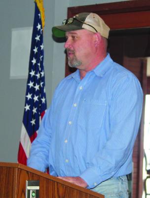 Van Zandt County Pct. 4 Commissioner Brandon Barton was the guest speaker Feb. 5 during the weekly Canton Lions Club Luncheon at Van Zandt Country Club. Barton discussed plans for a new VZC Courthouse location as well as plans to build a new VZC Jail and VZC Sheriff’s Office. Photo by David Barber