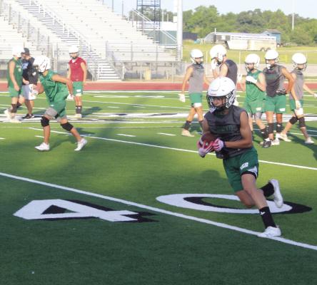 Preparations for the 2023 varsity football season began July 31 for the Canton Eagles as pre-season practices opened at Norris Birdwell Stadium. ‘Meet the Eagles’ night is scheduled for 7 p.m. Friday, Aug. 4. Canton will host White Oak in a scrimmage Friday, Aug. 11. The Eagles will open their 2023 regular season campaign at home Friday, Aug. 25 in a 7:30 p.m. kickoff against the Mineola Yellowjackets. Photo by David Barber