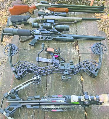 Some of the tools of the trade Luke used in the field. Learning about new ways to hunt is rewarding and can often put the ‘spark’ back into the sport. Photo by Luke Clayton