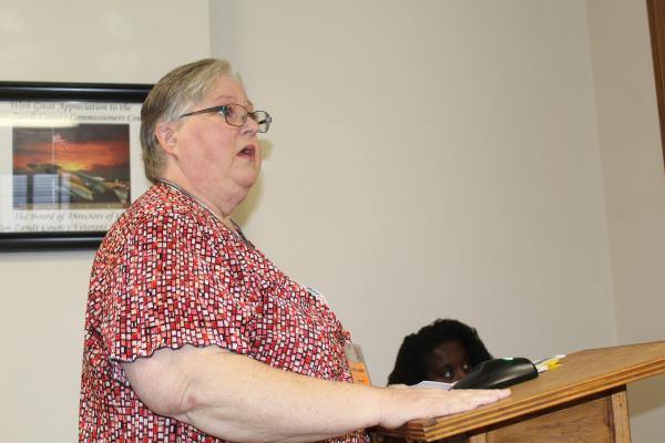Van Zandt County Clerk’s Office Elections Administrator Shannon Maddox shared the final results from the Nov. 7 General Election in VZC during a special session of the VZC Commissioners’ Court Nov. 17. The VZC results in the Constitutional Amendment as well as the special Texas House District 2 State Representative races were officially canvassed in a unanimous vote by the commissioners’ court. Photo by David Barber