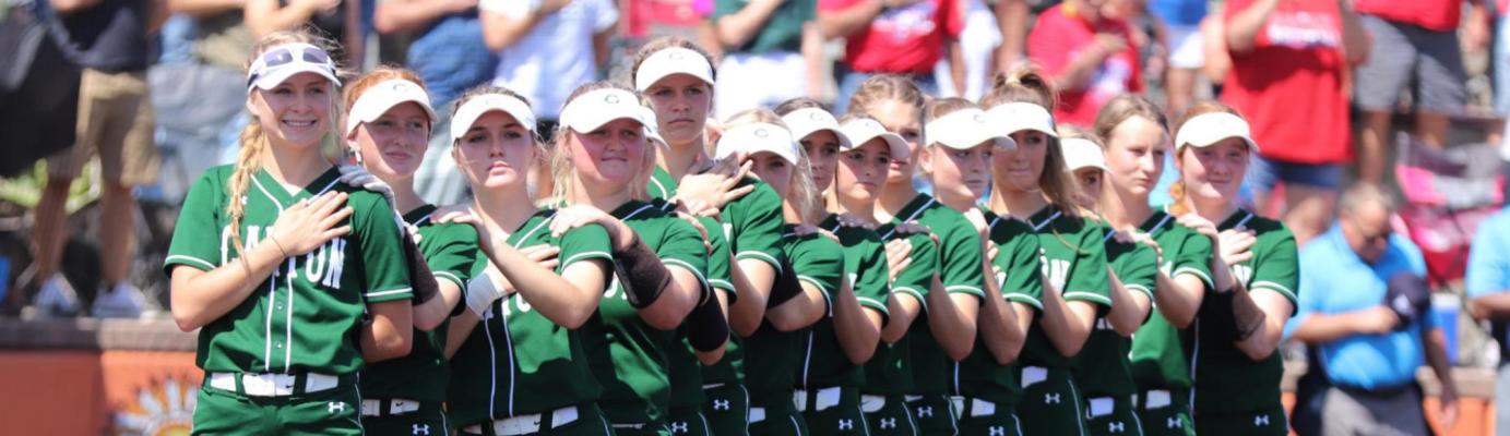 All 15 members of the Canton Eaglette softball program earned Academic All-District honors for the 2022 season. Photo by Lianna Reid
