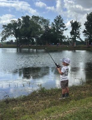 Kid Fish Day was held at the Two-Acre Lake located on Arnold Paul Road behind Walmart.