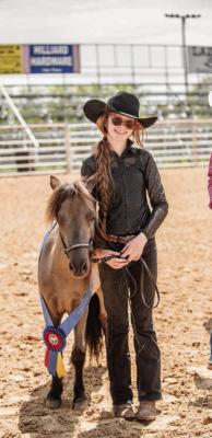 Lillie White won the Miniature All-Around Champion Division March 31 during the Van Zandt County Horse Show held during the VZC Fair and Rodeo at the VZC Fairgrounds in Canton.