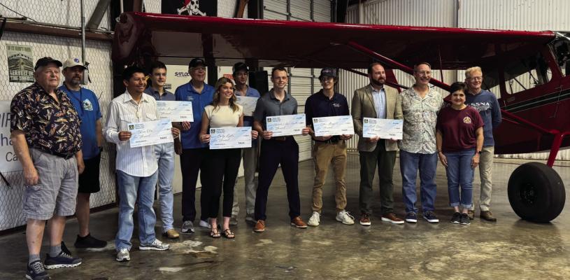 Scholarship winners were recognized May 16 during the third annual Tailwind Air Park Community Aviation Scholarship Award Ceremony. Seven aspiring aviation professionals were awarded scholarships to help pursue their career goals. Courtesy photo