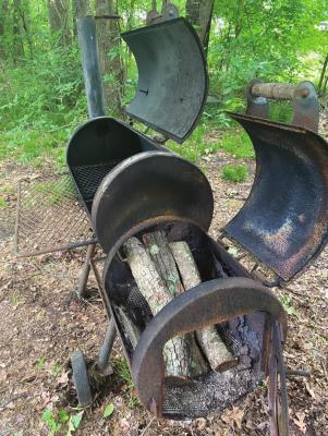 Luke purchased this old smoker about a quarter century ago and recently felt the need to put it back into action. Photo by Luke Clayton