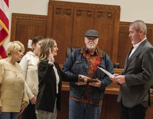 Oath of office administered