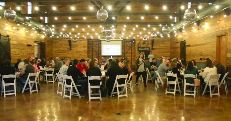 The Canton Texas Chamber of Commerce Quarterly Luncheon was well attended Feb. 4 as the chamber discussed 2024 accomplishments as well as 2025 upcoming events. Representatives from Christus Health also spoke during the luncheon. A number of door prizes were presented at the end of the program. Photo by Susan Harris