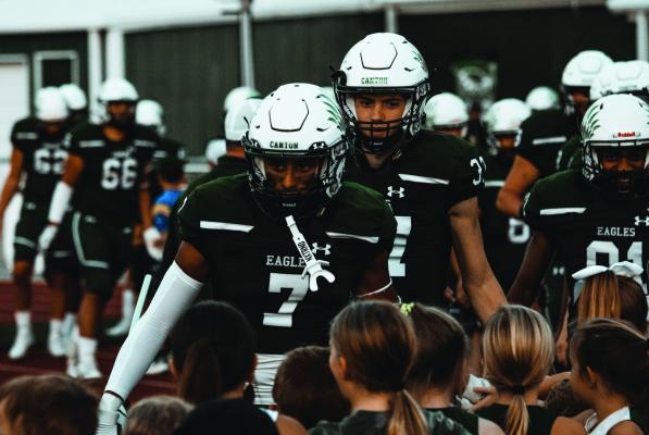 “I believe letting kids run out of the tunnel, Eagle Buddies program, and getting the youth around your program involved is a positive. I do see an excitement in our elementary and intermediate kids for the game of football that I haven’t seen before, and I have from this community,” said Heath Ragle. Photo by Ethan Adams