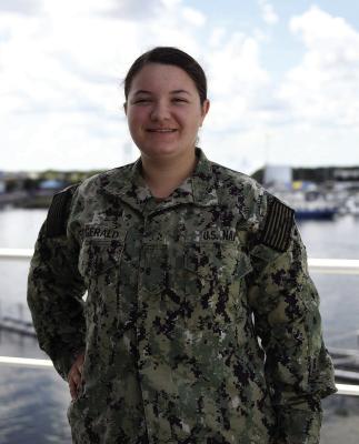 Seaman Elianna Fitzgerald Photo by Mass Communication Specialist 3rd Class Jerome Fjeld, Navy Office of Community Outreach