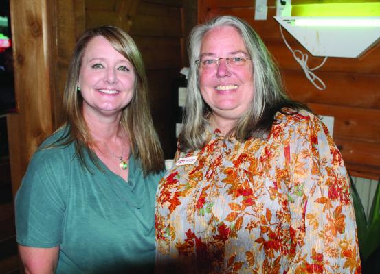 A good crowd was on hand at Craft 64 for the first-ever combined Canton Texas Chamber of Commerce and the Wills Point Chamber of Commerce ‘Meet and Mingle’ event Oct. 19. Among those in attendance were Canton Texas Chamber of Commerce Administrator Kelli Ridgway, left, and Wills Point Chamber Manager of Operations Lea Kottwitz. Photo by David Barber